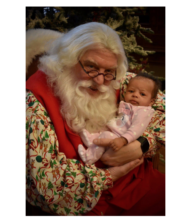 Santa Holding A Baby Girl